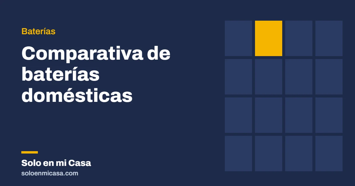 Portada del artículo: Comparativa de baterías domésticas